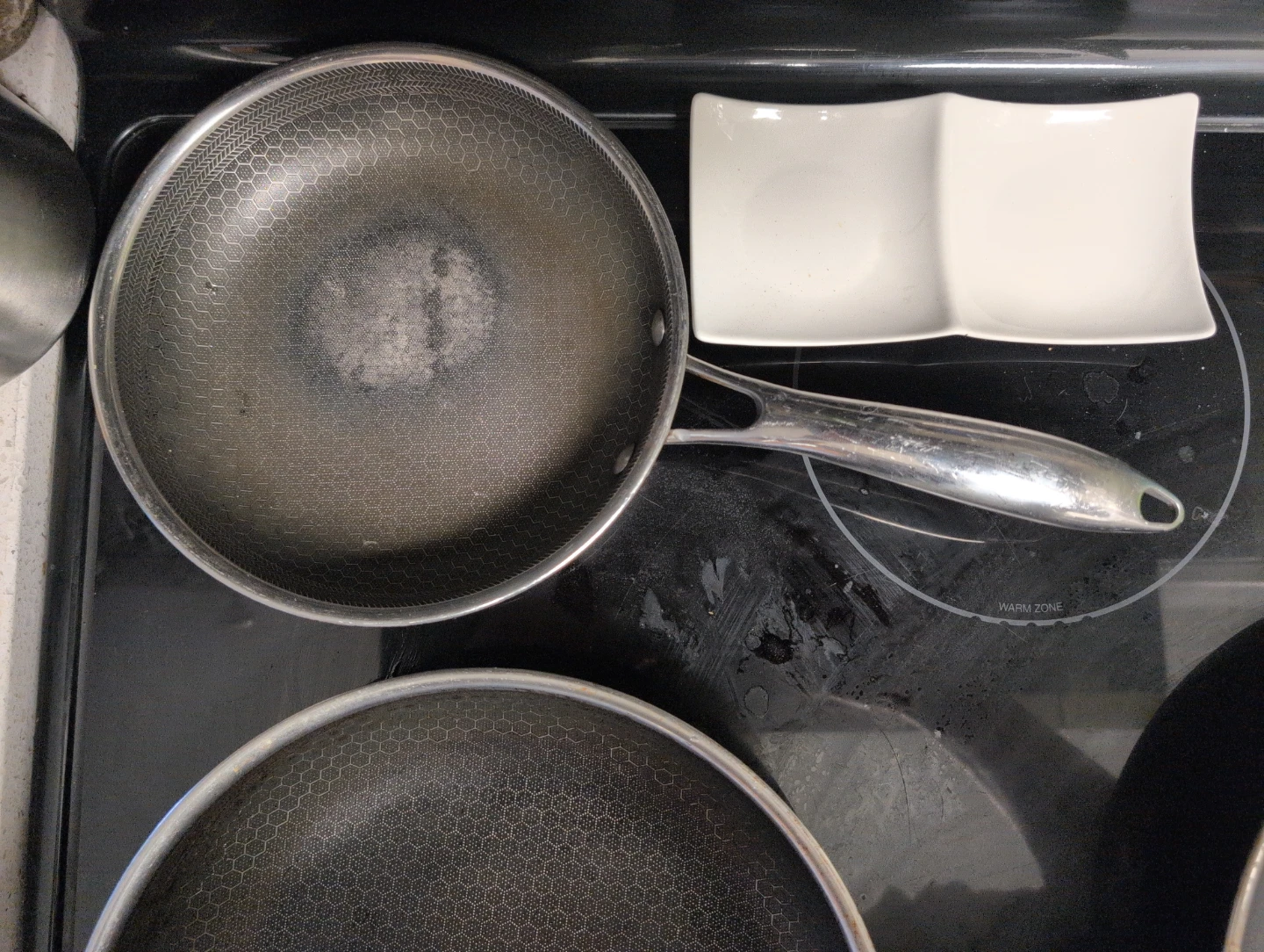 HoneyComb Non-Stick Frying Pan Set hex clad - photo 3