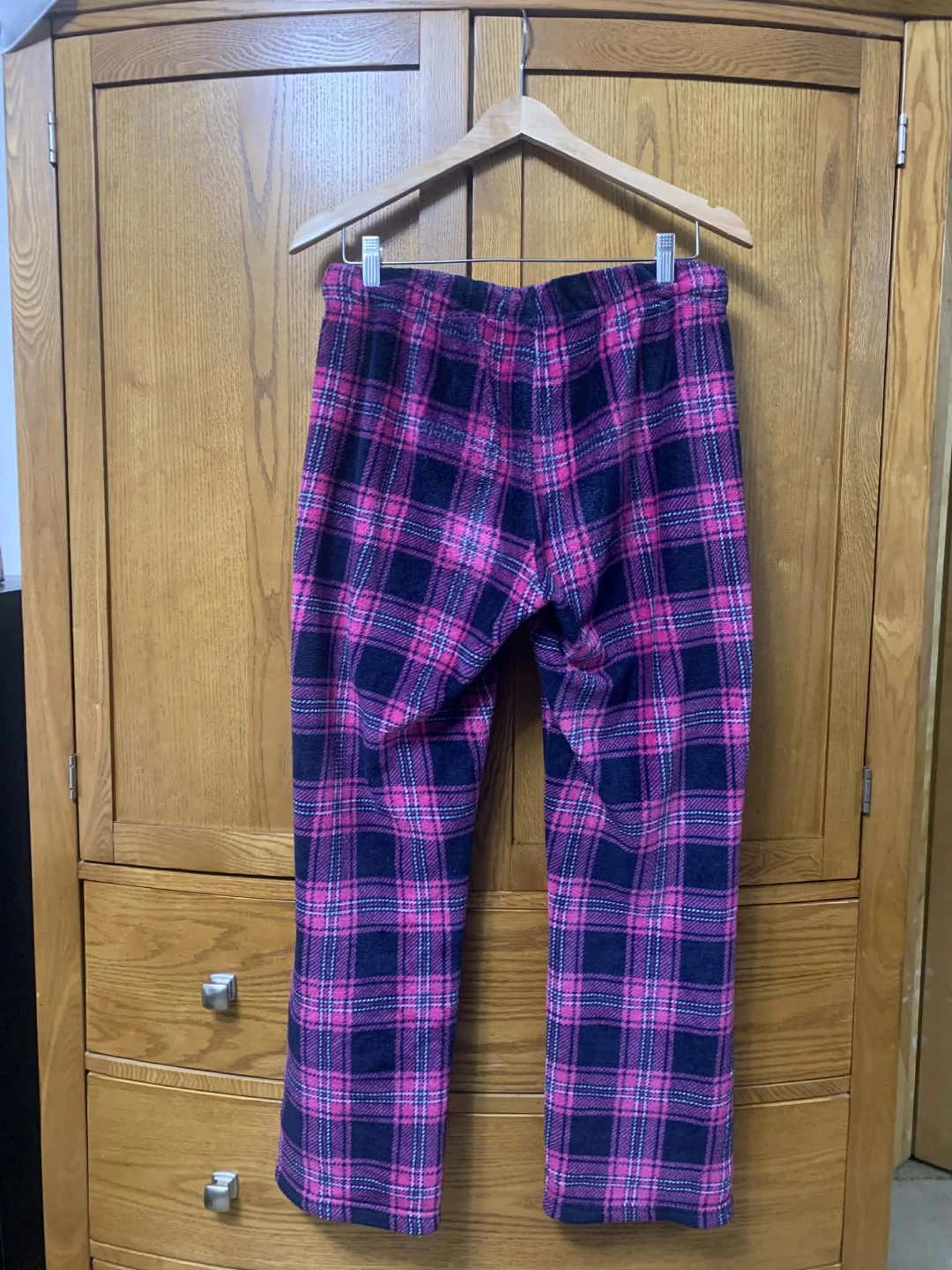 George Women's Plaid Fleece Pajama Pants Size M - photo 4
