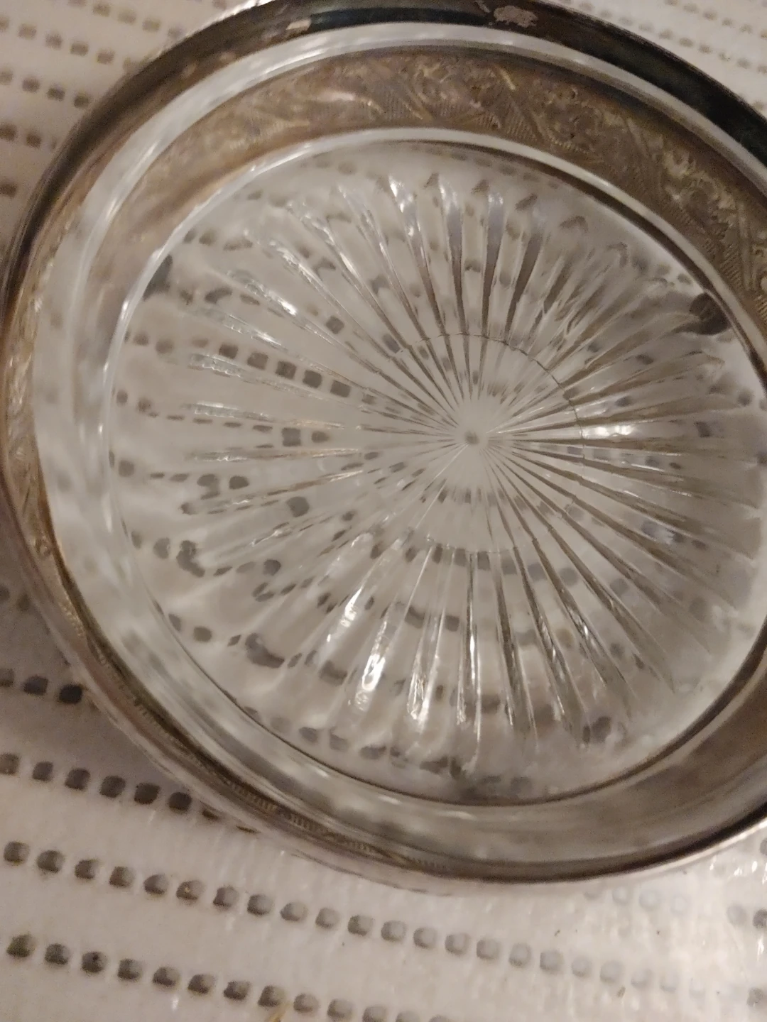 Vintage Silver Plated Covered Dish with Glass Insert - photo 2