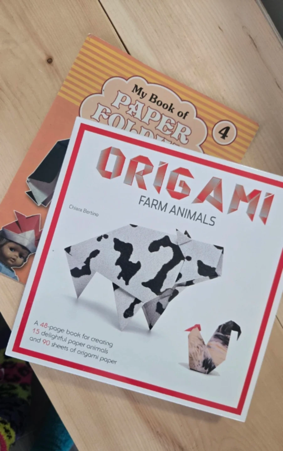 Two Origami Books with Paper included📚