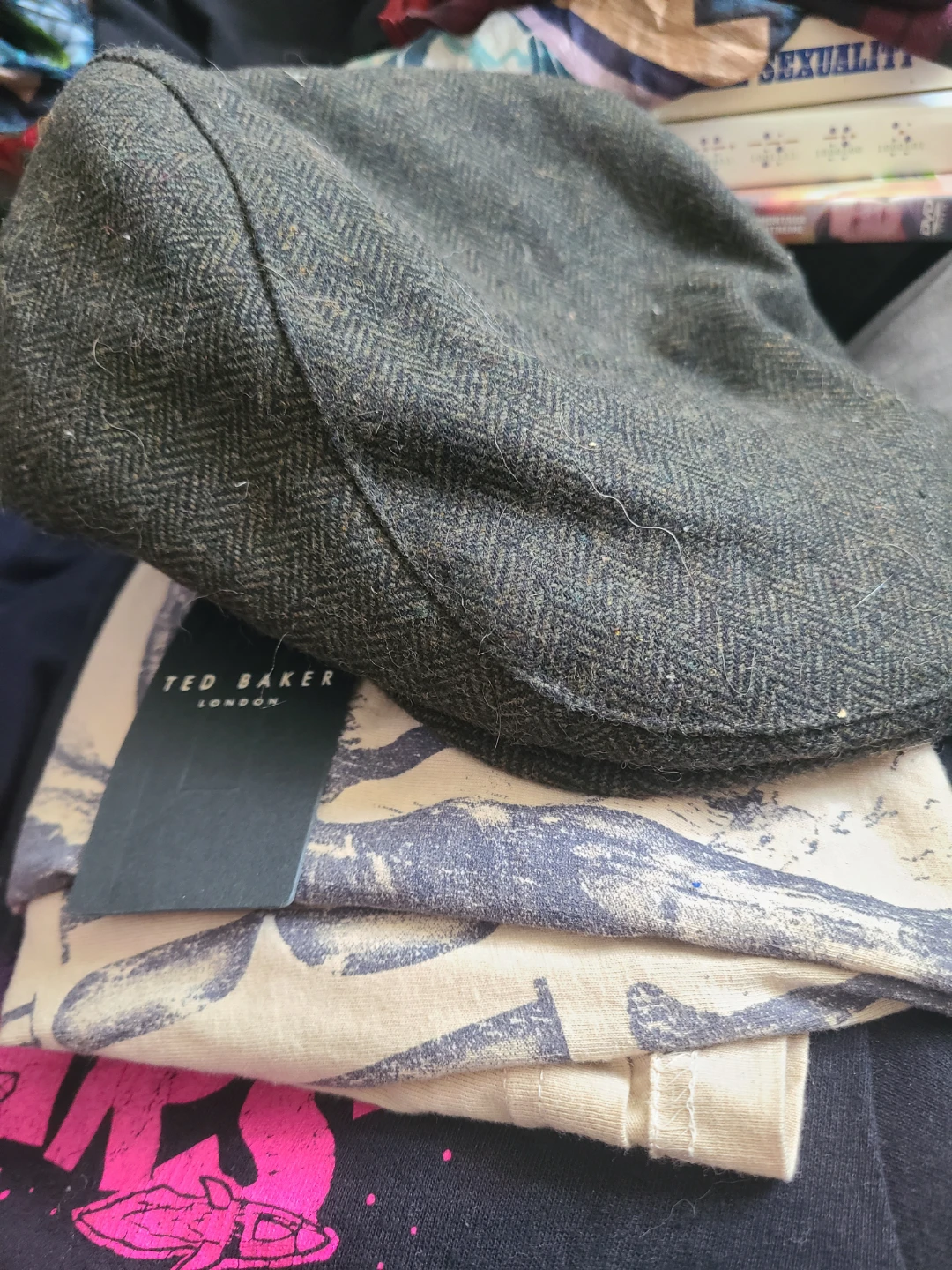 Ted Baker Flat Cap - Herringbone Pattern