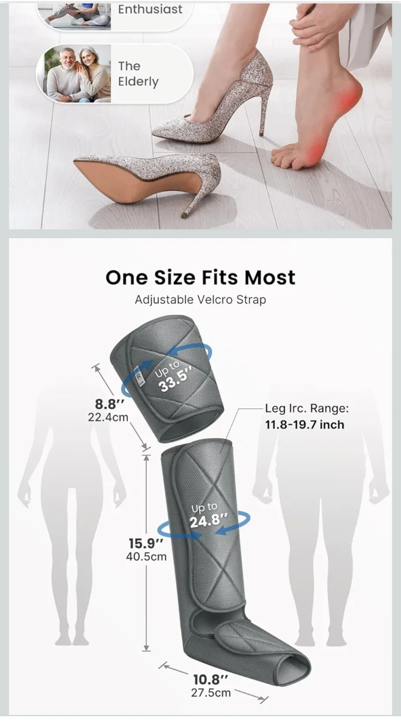 RENPHO Leg Massager with Heat - photo 2