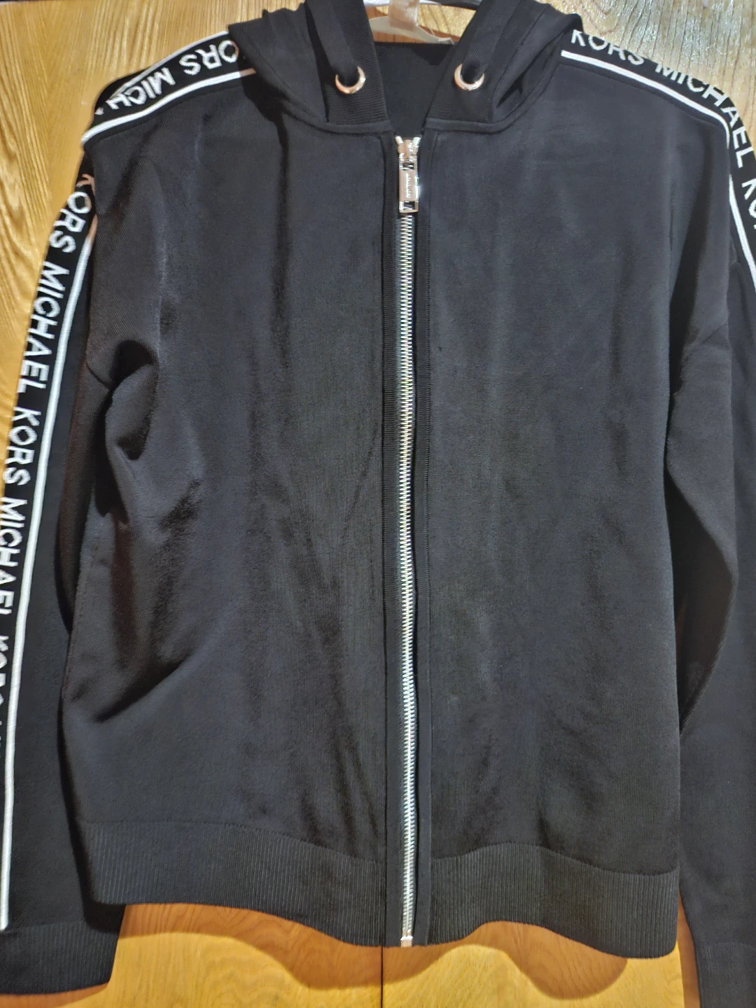 Michael Kors Black Zip-Up Hoodie Jacket Size S - photo 2