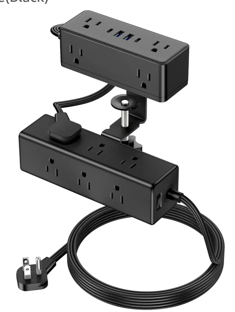 19-in-1 Dual Layer Desk Clamp Power Strip