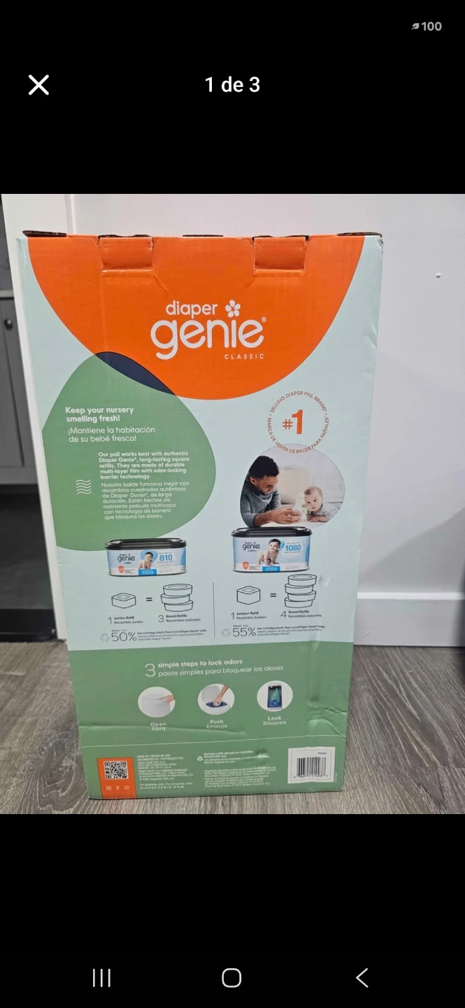 Diaper Genie Classic Diaper Pail Starter Kit - photo 3