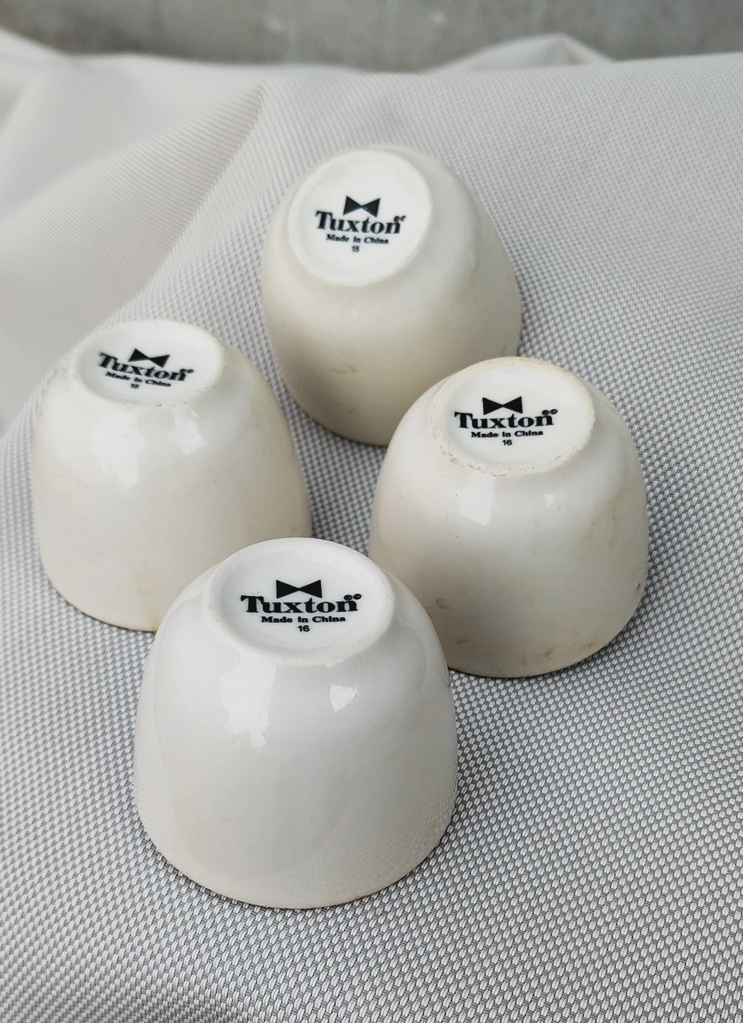 Tuxton Small White Tea Bowls Set of 4 - photo 2