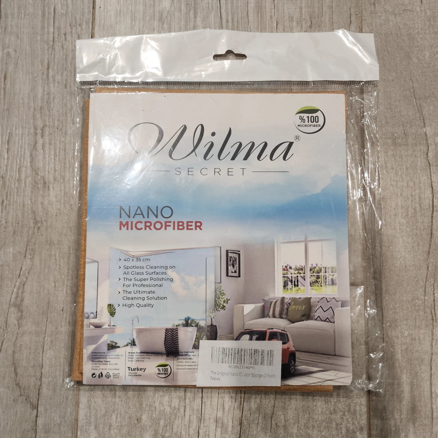 Wilma Secret Nano Microfiber Cleaning Cloths - Mustard