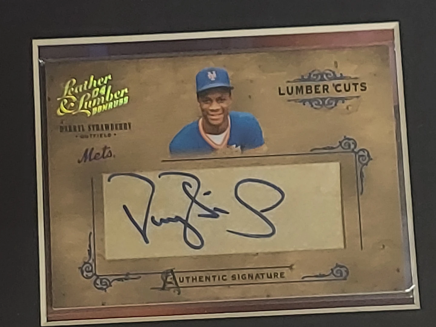 Darryl Strawberry Autographed "Cards & Photo - photo 3