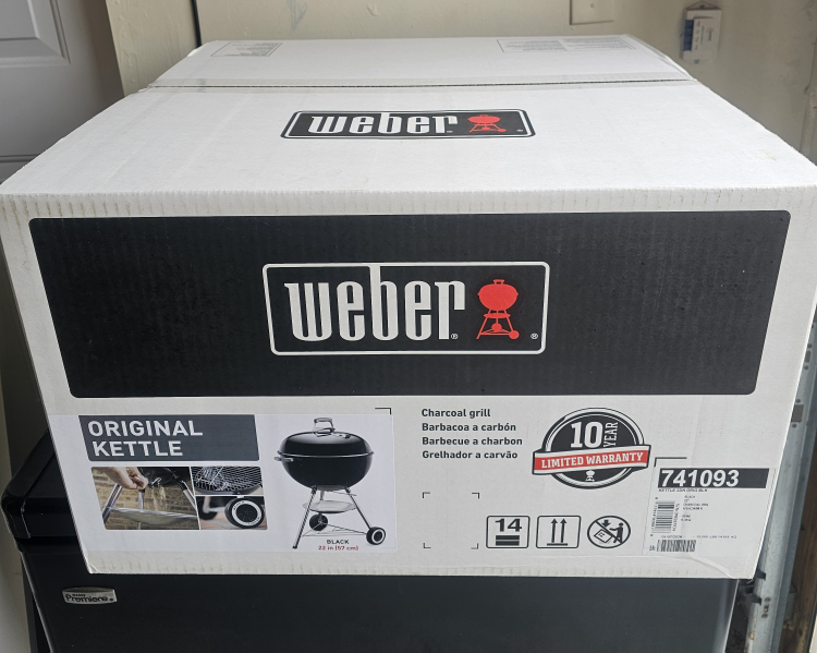 Brand New Unopened Weber Original Kettle 22” Charcoal Grill