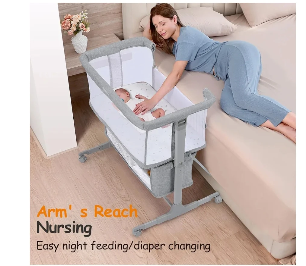EzeBaby Portable Bedside Bassinet for Baby - photo 2