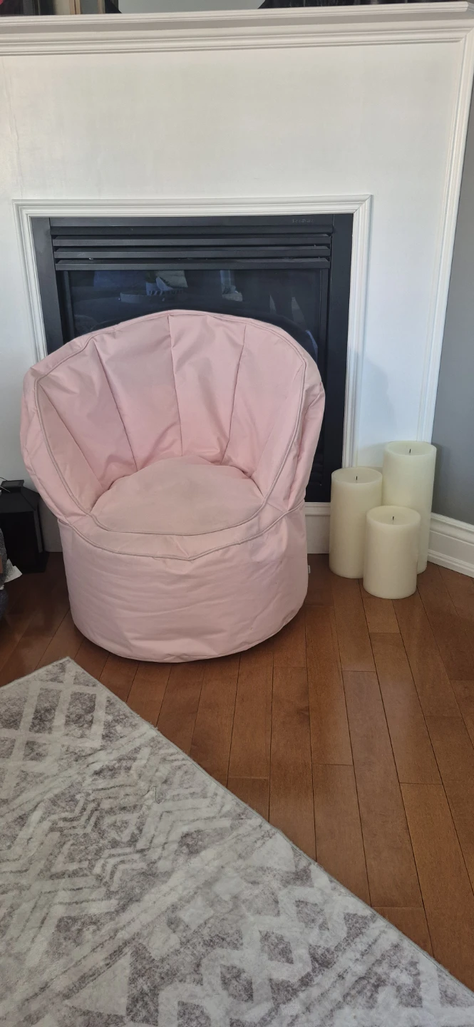 Pink beanbag chair