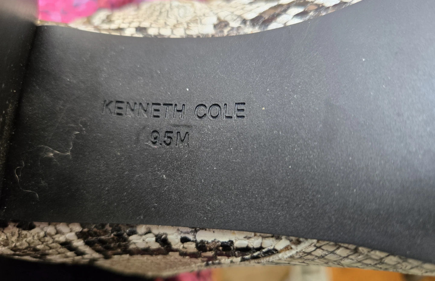 🥕 Kenneth Cole Women's Snake Print Knee-High Boots Size 9.5 - photo 5