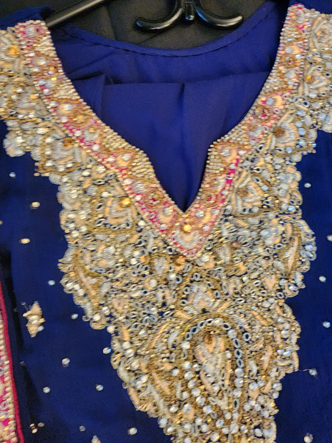 Handcrafted Valima Dress with Dupatta and churidaar - photo 2
