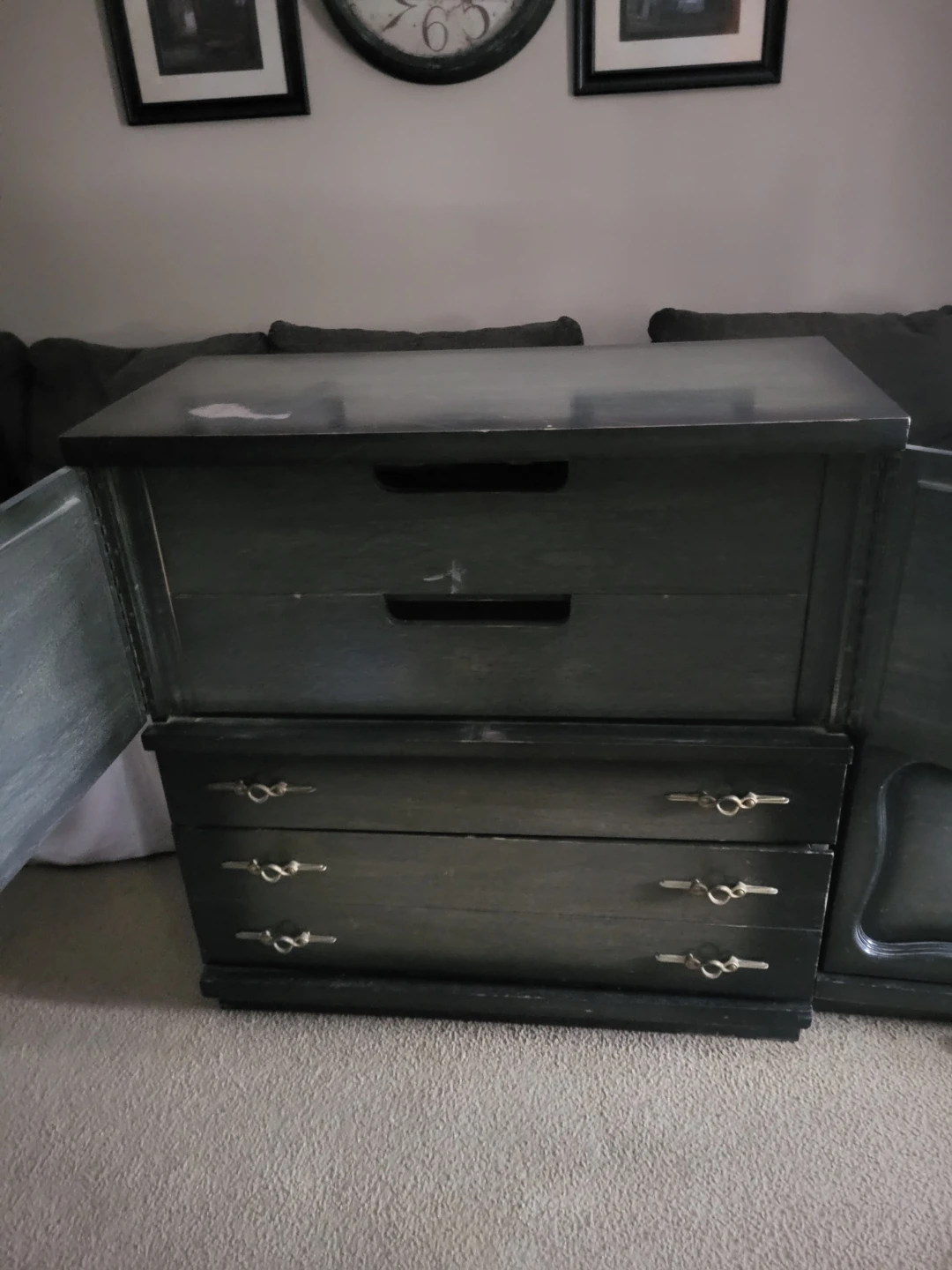 2 kind of Vintage black Dressers - photo 2