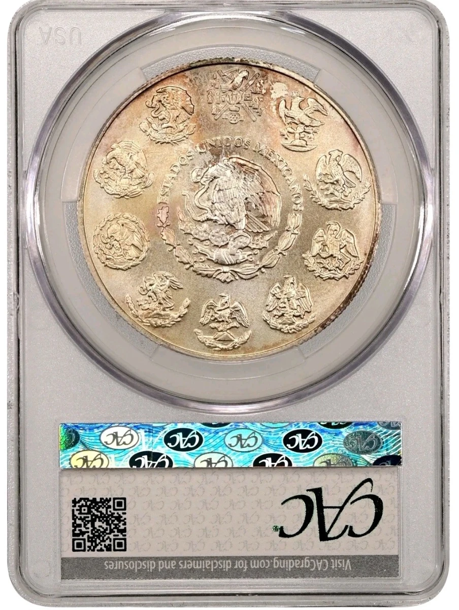🔥🔥 2022–1oz Silver Libertad-CAC Graded MS65🇲🇽Deep Dark Toner!🇲🇽 - photo 2