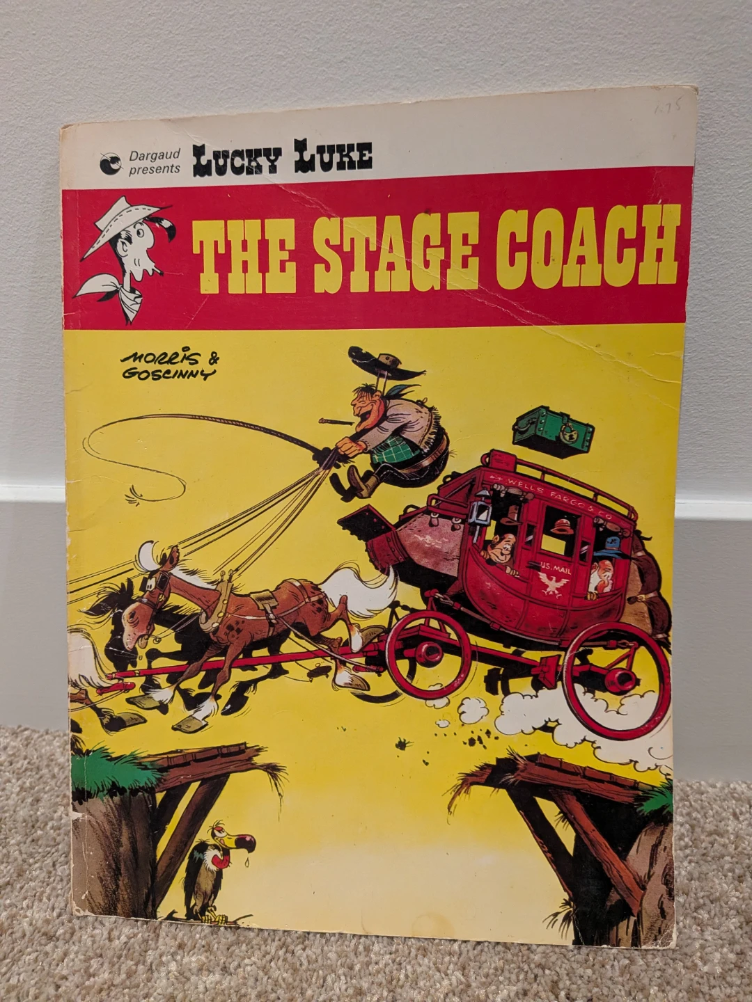 VINTAGE LUCKY LUKE THE STAGECOACH DARGAUD