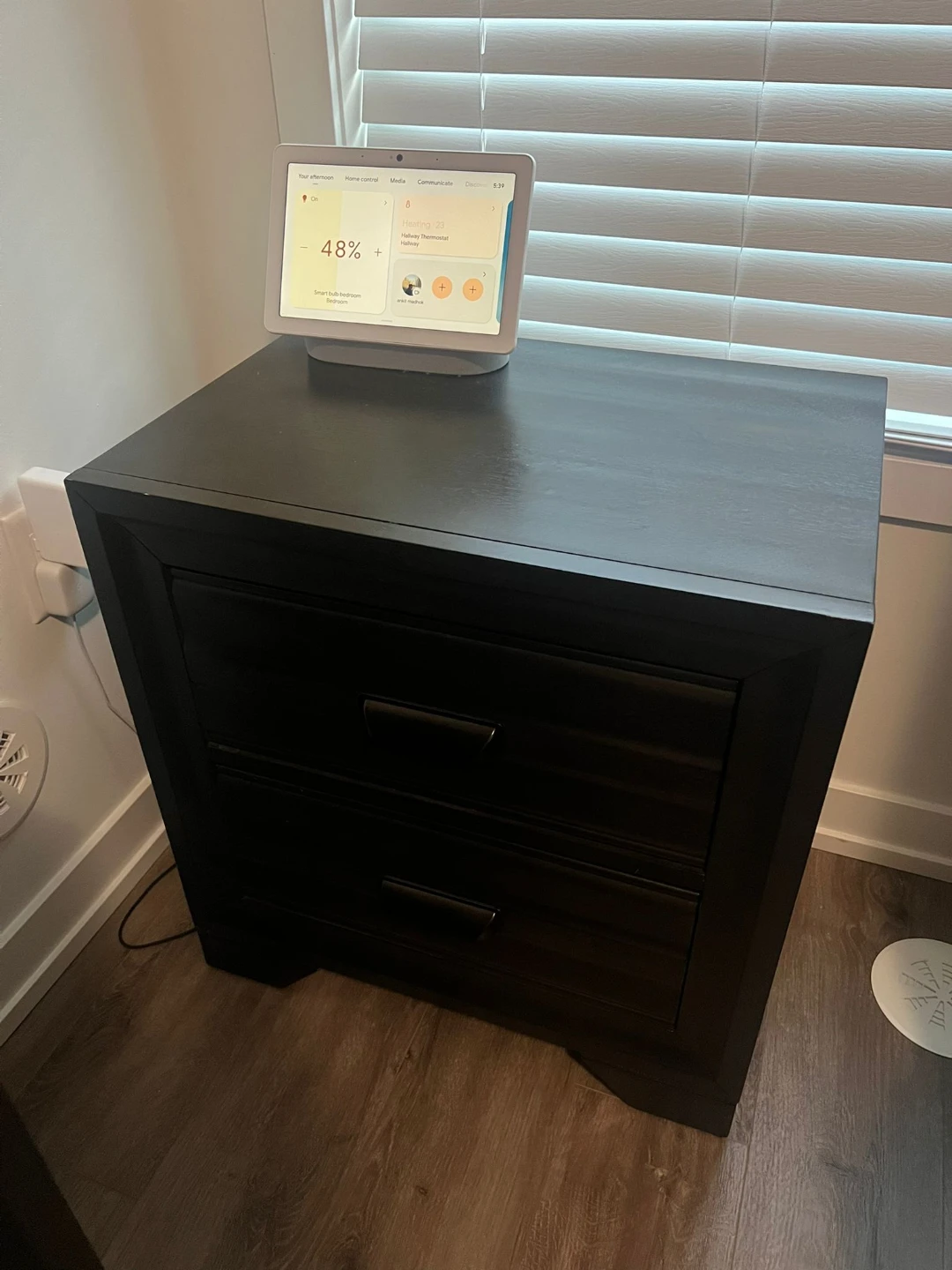 Black Bedroom Set with Headboard, Dresser, and Nightstand - photo 3