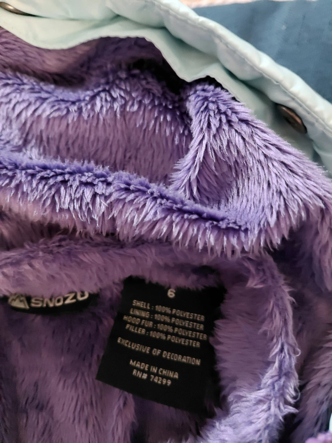 Snozu Ombre Puffer Jacket Size 6 - photo 3