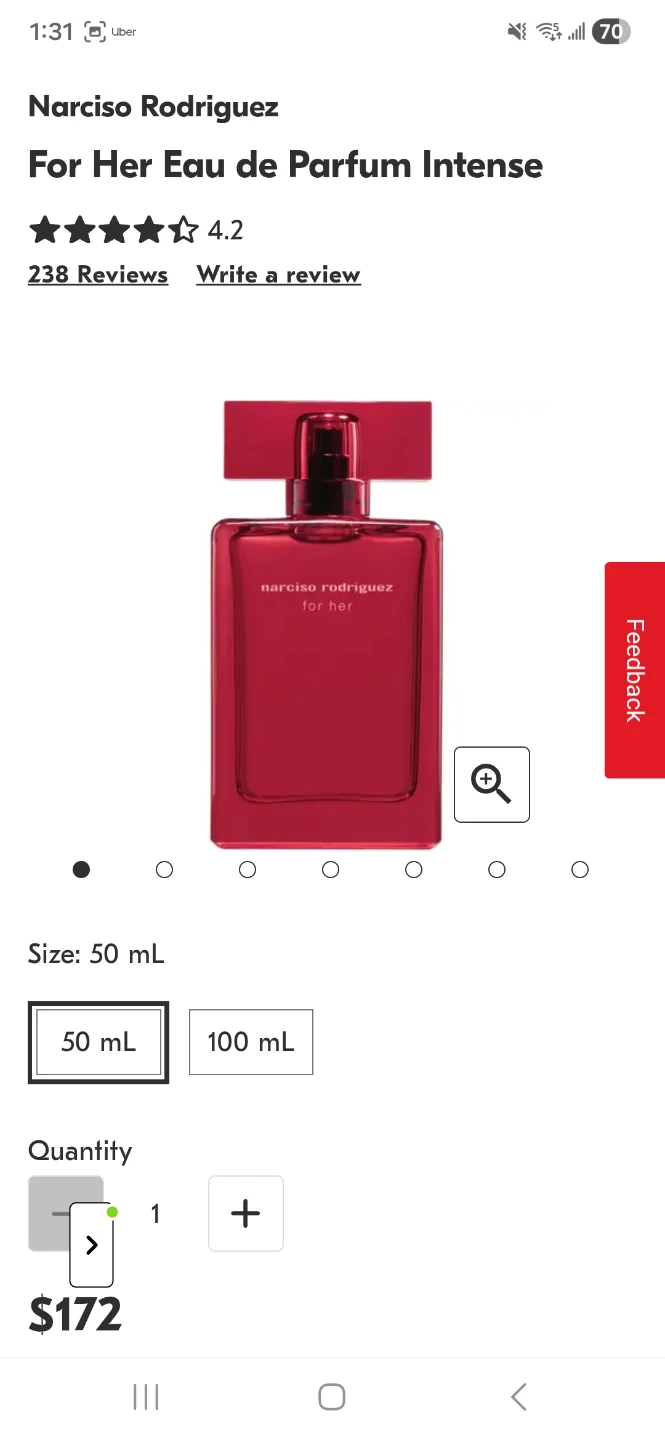 Narciso Rodriguez For Her Eau de Parfum Intense 50 ml - photo 4