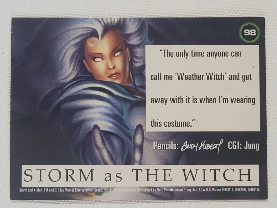 Fleer X-Men Storm Trading Card - photo 2