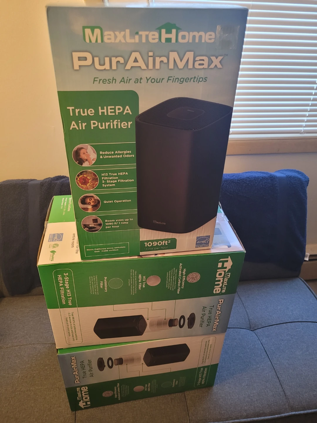 MaxLite Home PurAirMax True HEPA Air Purifier - photo 2