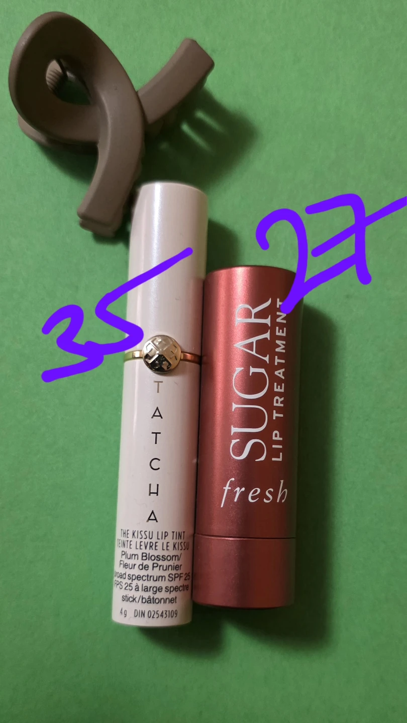 Tatcha Kissu Lip Tint & Fresh Sugar Lip Treatment