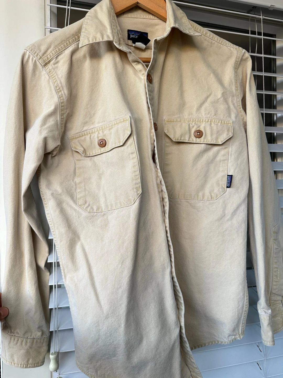 Vintage canvas Patagonia Cotton Button-Up Shirt - Size S - photo 4