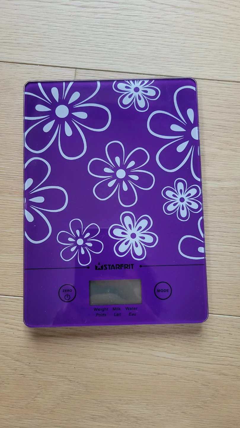 Starfrit Electronic Kitchen Scale Purple Floral