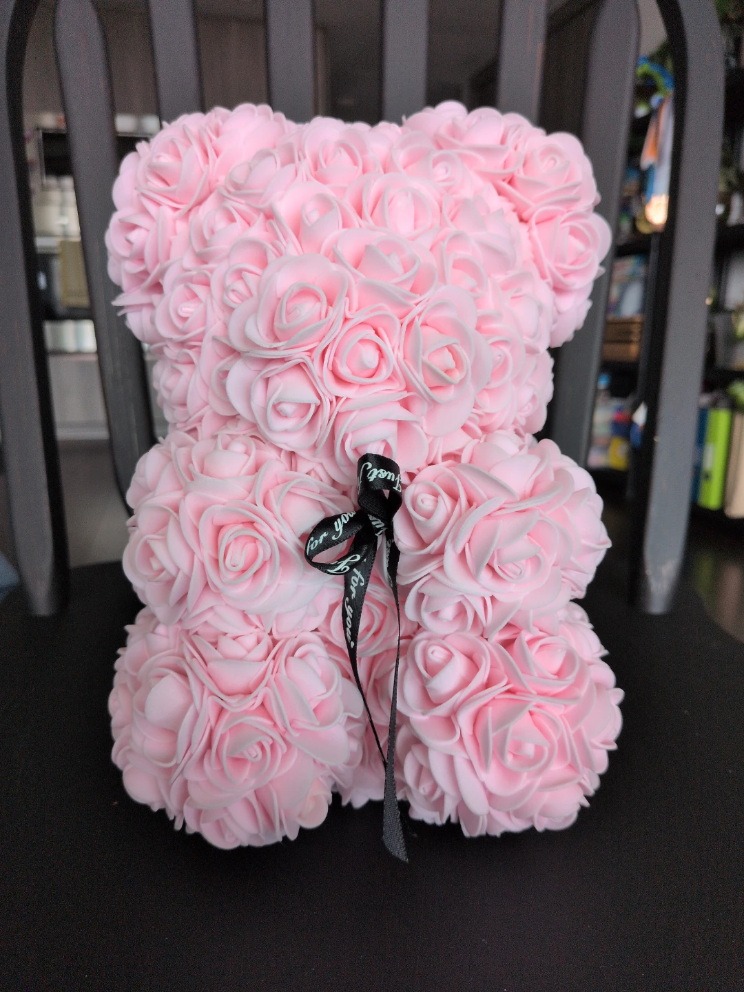 Pink Rose Teddy Bear