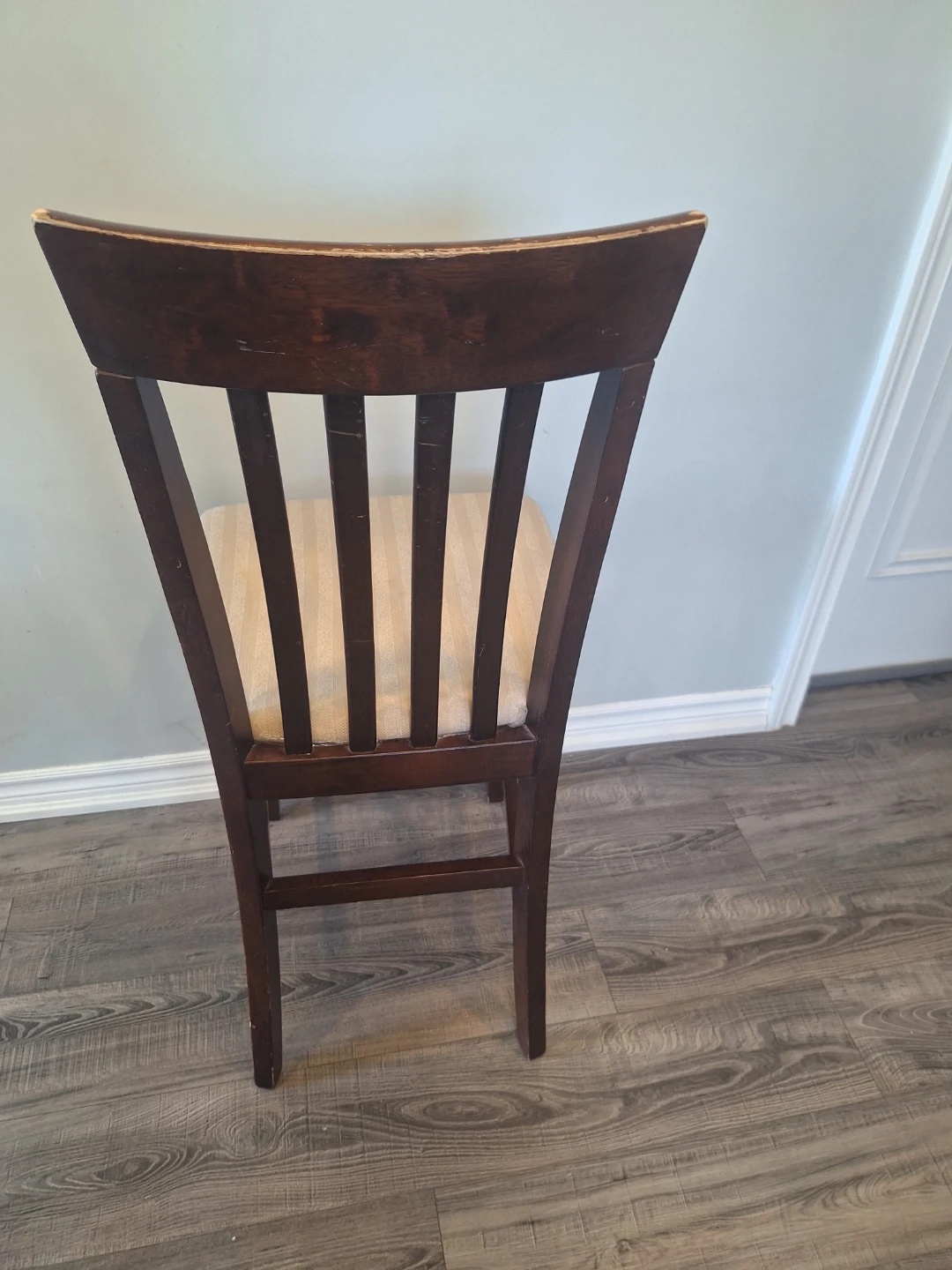 4 Wooden Bar Stool with Padded Seat - photo 3