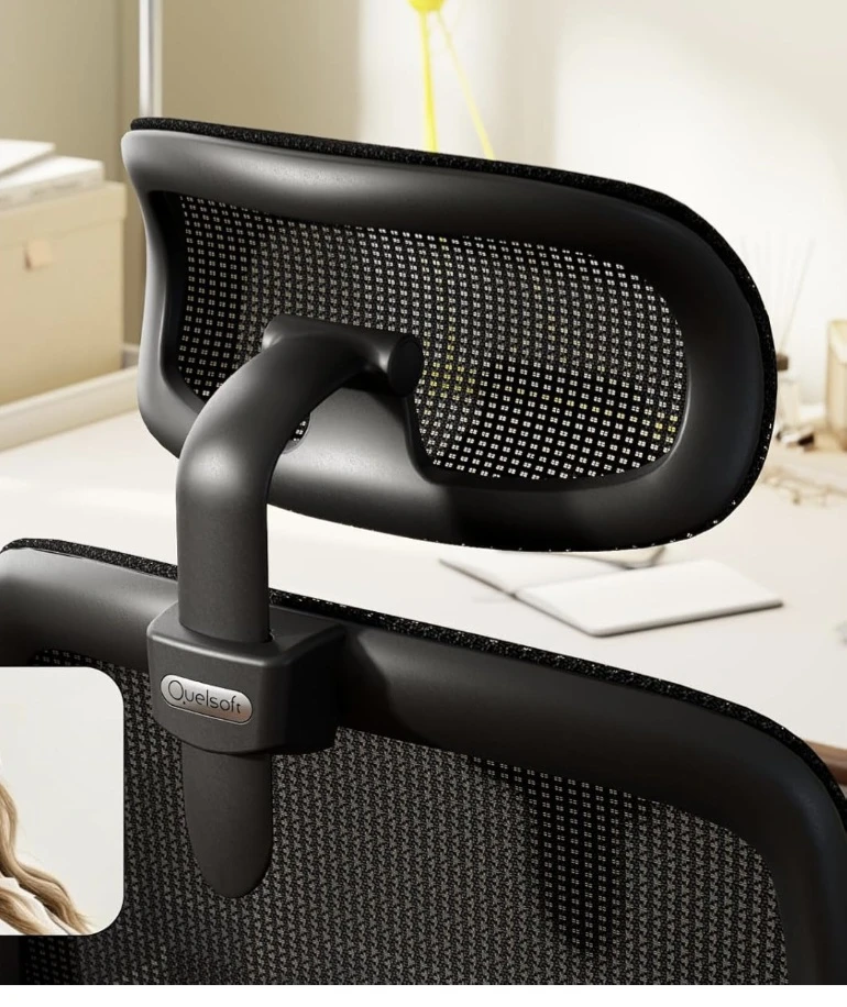 Quelsoft Ergonomic Office Chair with Adjustable Lumbar Support - photo 3