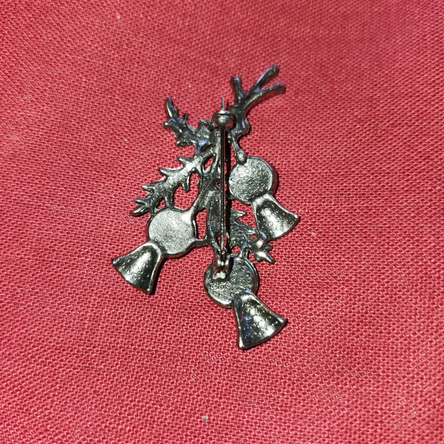 Silver Thistle Brooch with Purple Stones - photo 3