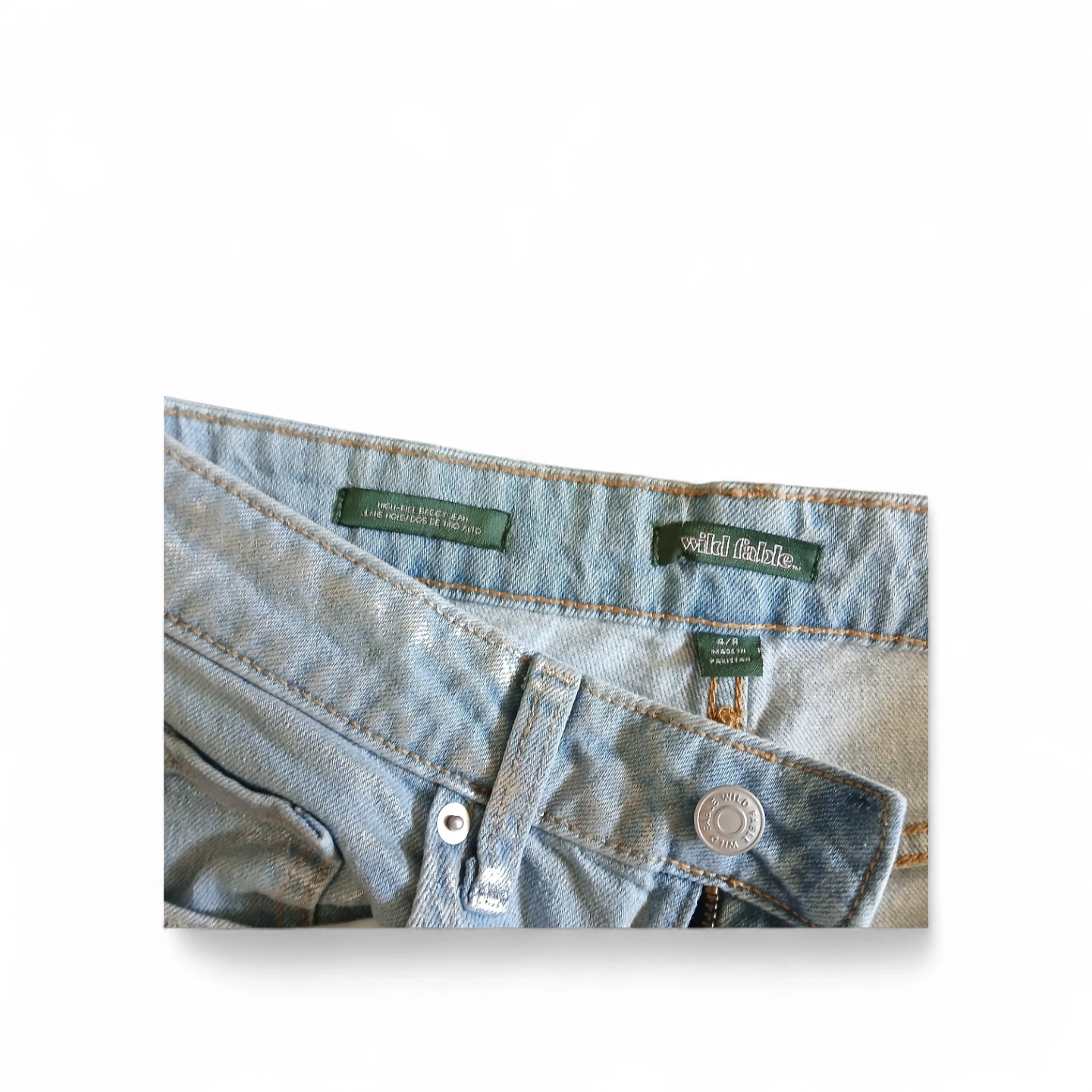 Wild Fable Women's Silver  Wide Leg Jeans Size 4 - photo 4