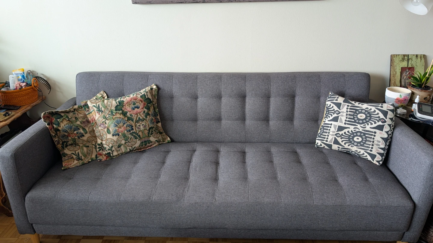 Grey Sofa Couch - photo 2