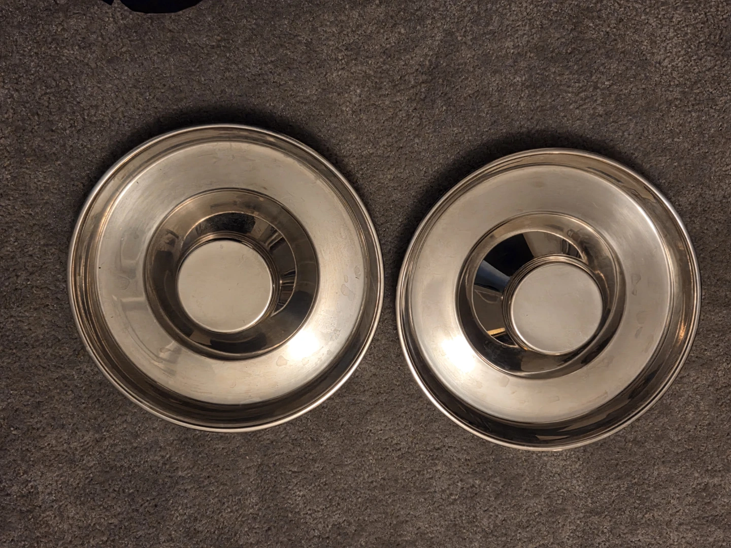 Set of 2 Stainless Steel Pet dishes