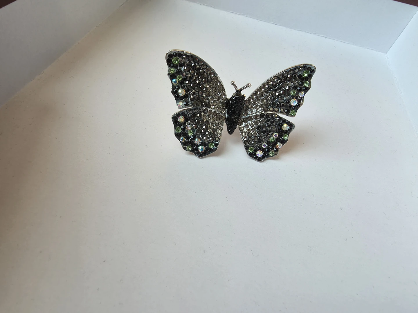 Rhinestone Butterfly Statement Ring - photo 2