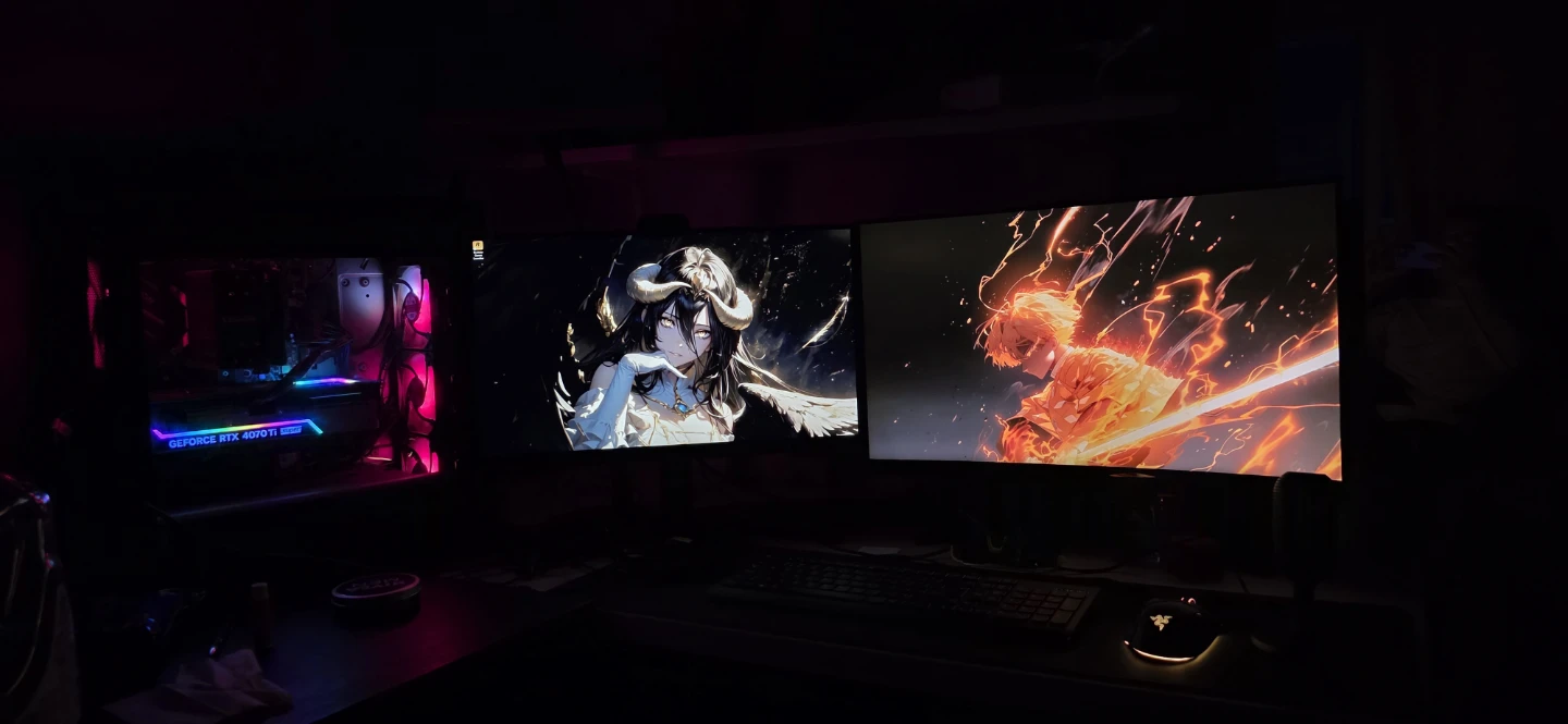 Lenevo Legion 7i with dual monitor and streaming kit