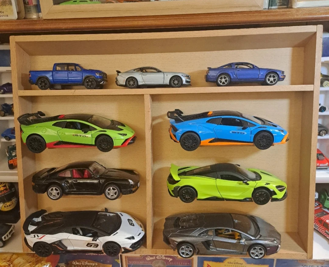 Display of Die-Cast Toy Cars Wall Art