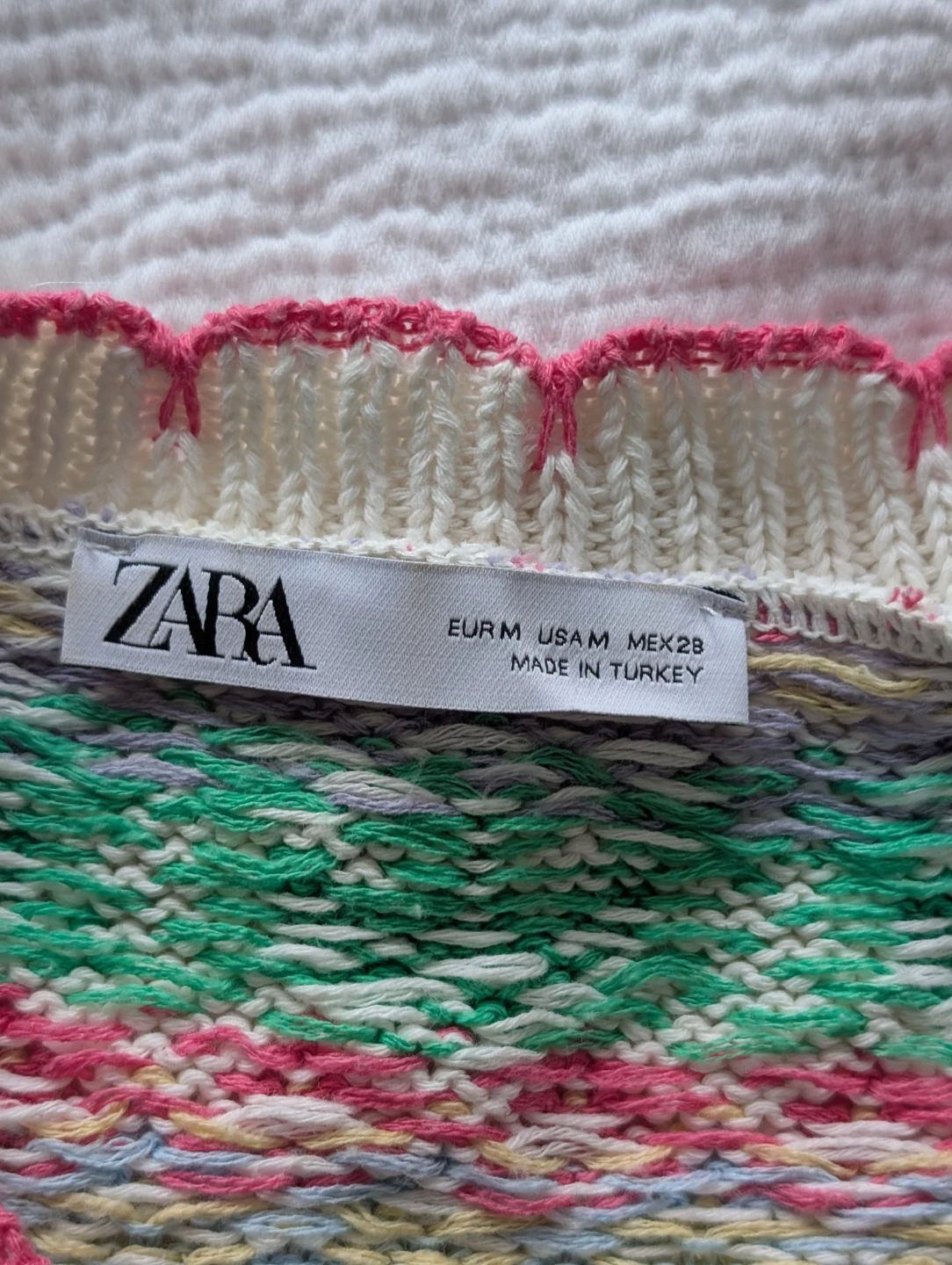 ZARA Floral Knit Cardigan Sweater - Size M - photo 2