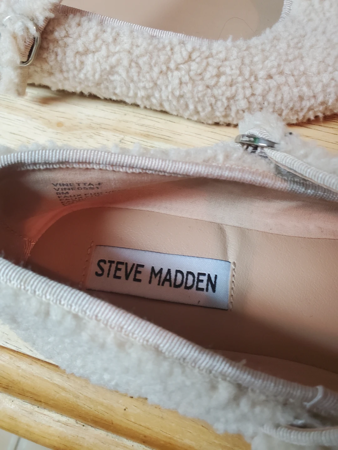 Steve Madden "Vinetta" Faux Fur Ballet Flats - Size 8 - photo 2