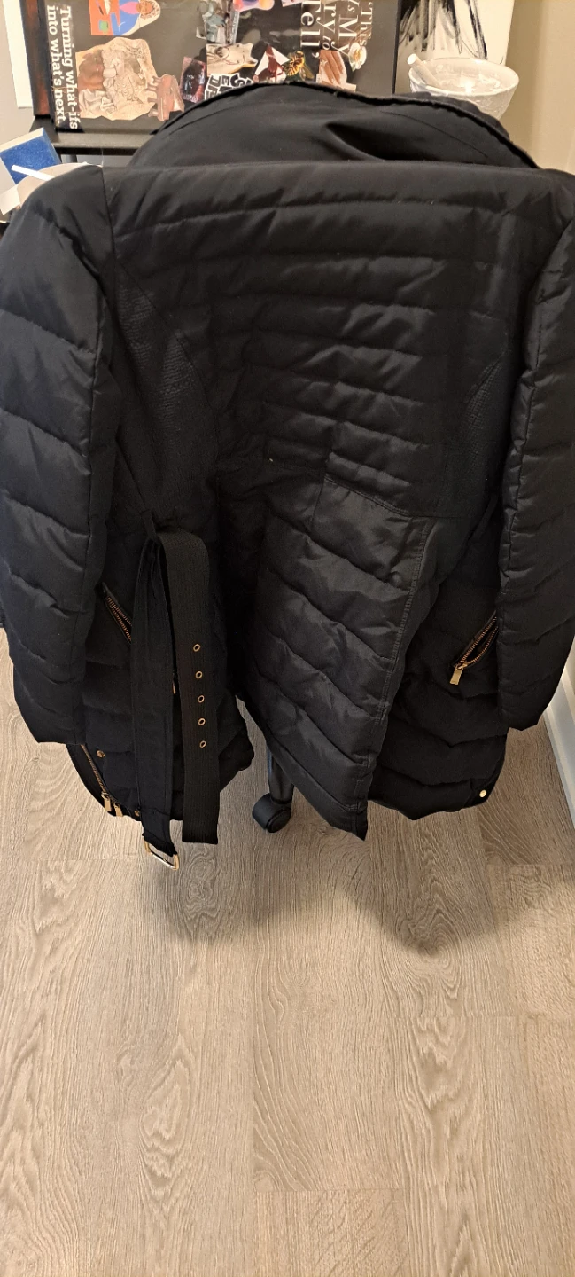 S-M Zara winter puffer jacket long with belt - photo 5