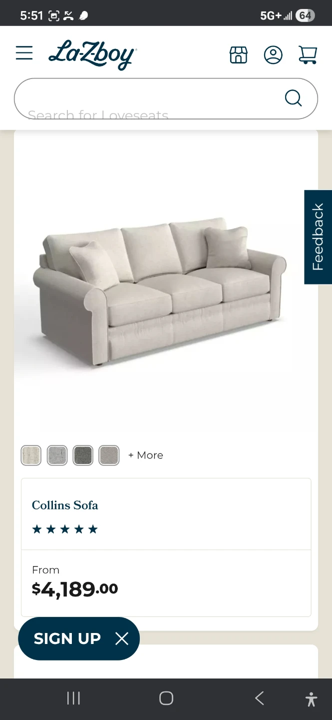 Lazyboy sofa - photo 5