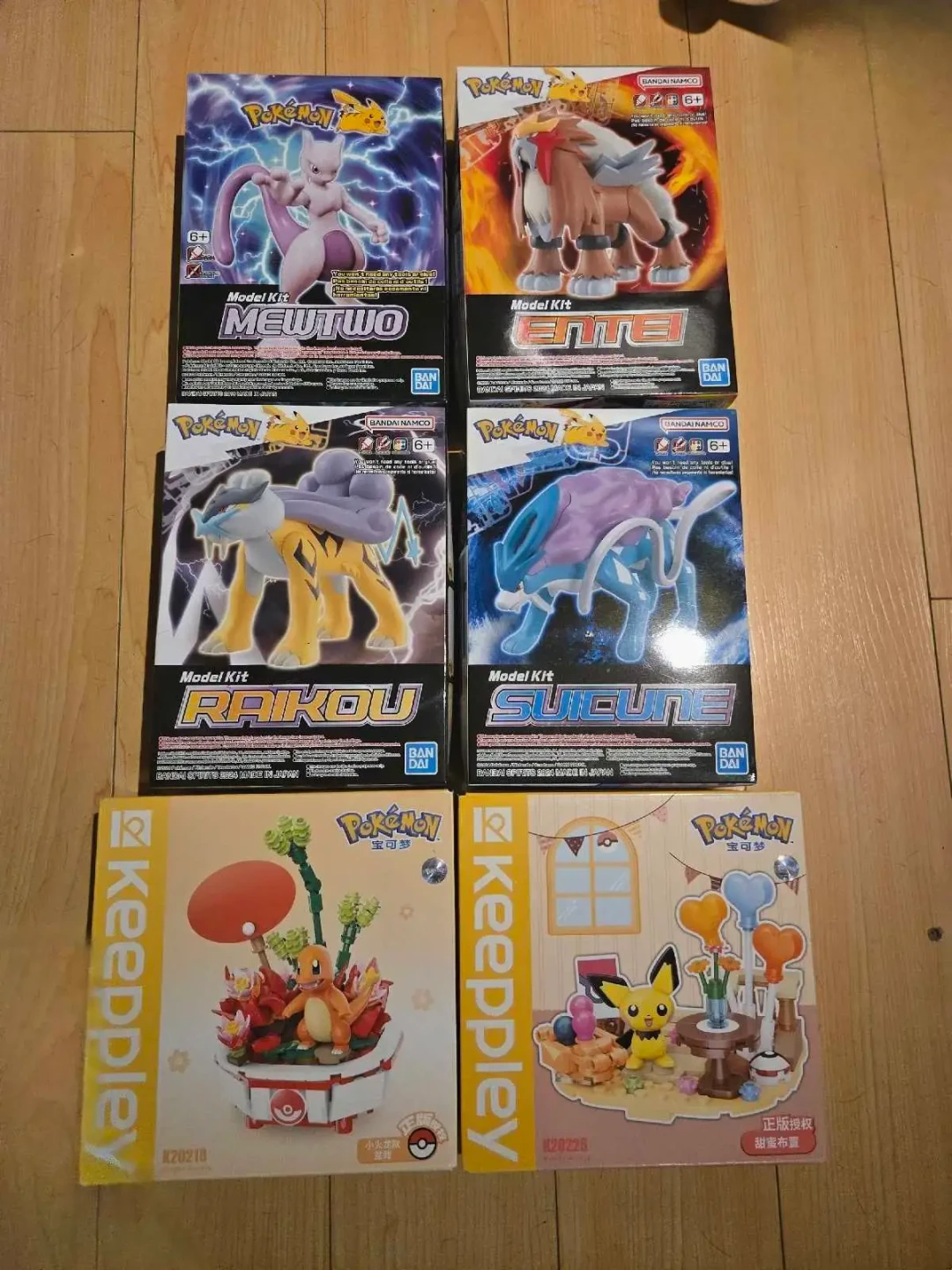Pokemon Model Kits - Mewtwo, Entei, Raikou, Suicune