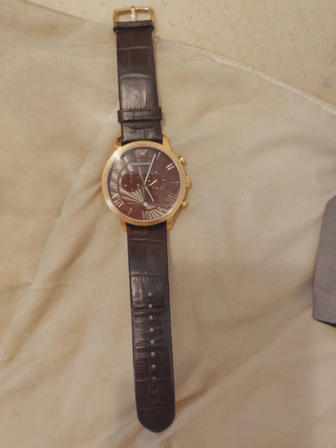 Emporio Armani AR-1606 Men's Watch Gold Tone