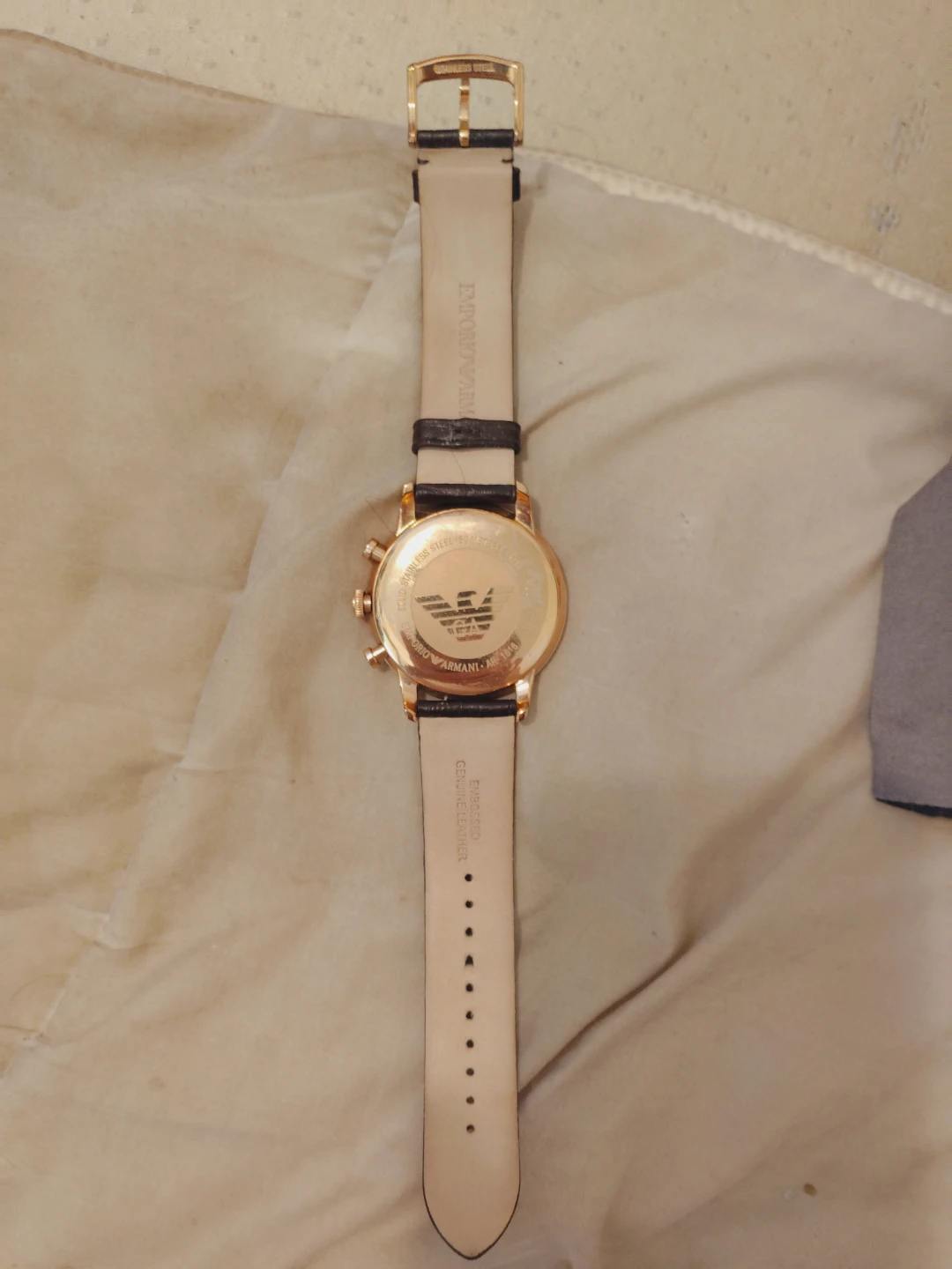 Emporio Armani AR-1606 Men's Watch Gold Tone - photo 2