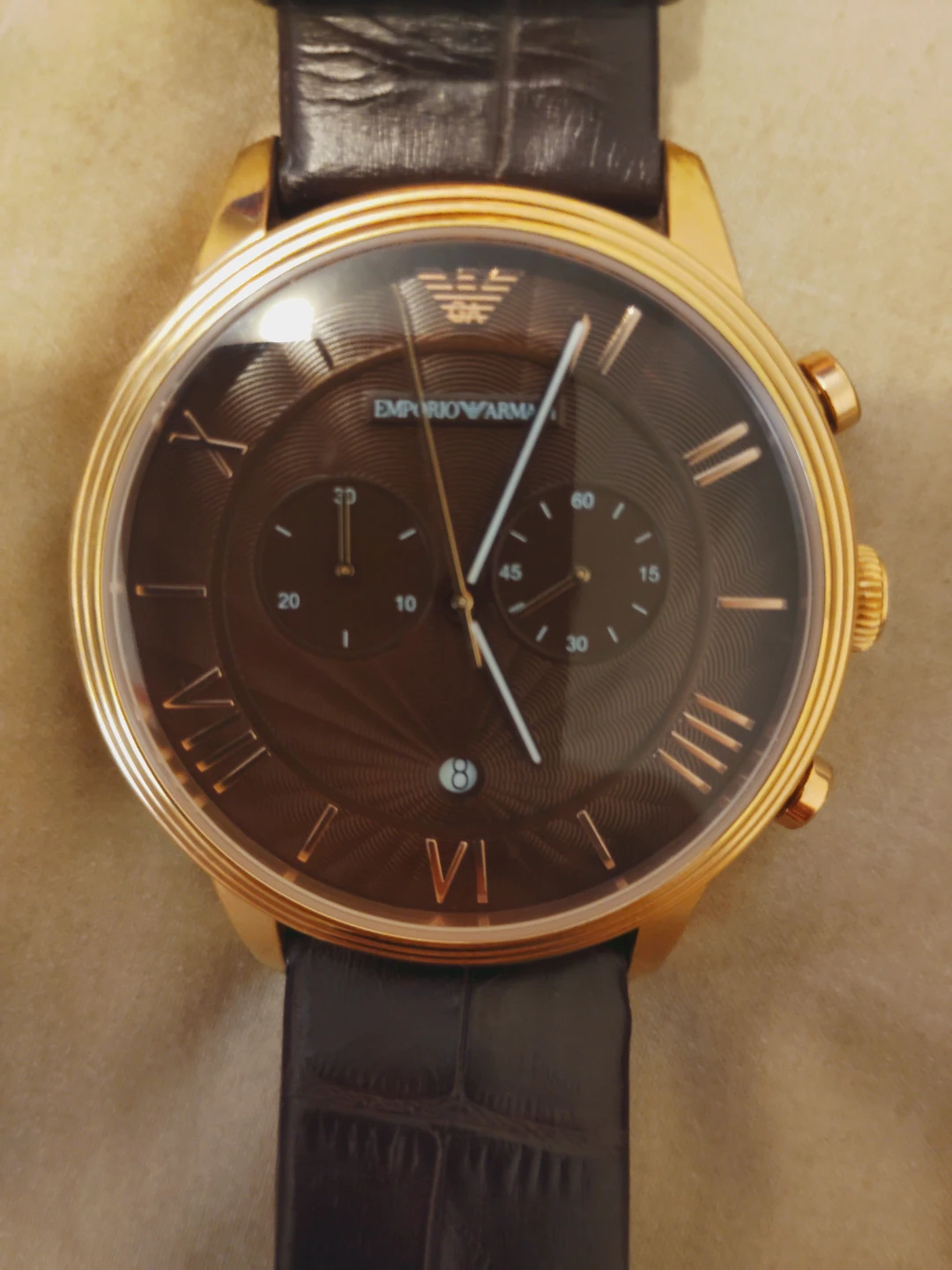 Emporio Armani AR-1606 Men's Watch Gold Tone - photo 3