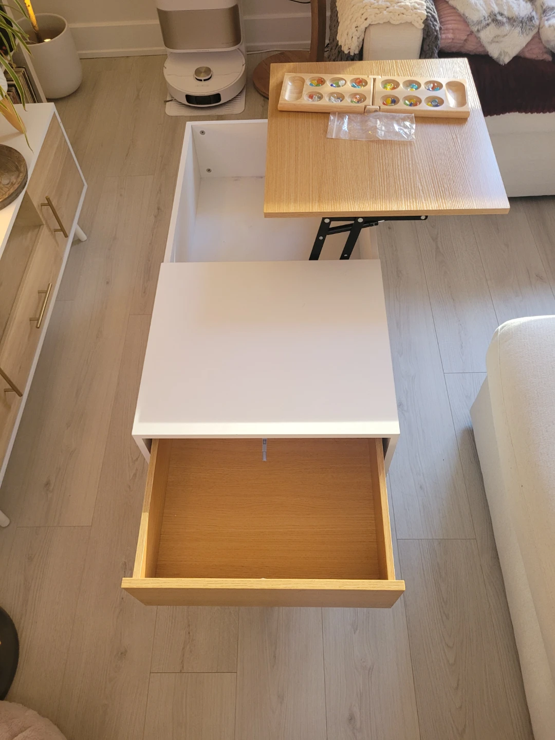 Lift-Top Coffee Table with Storage