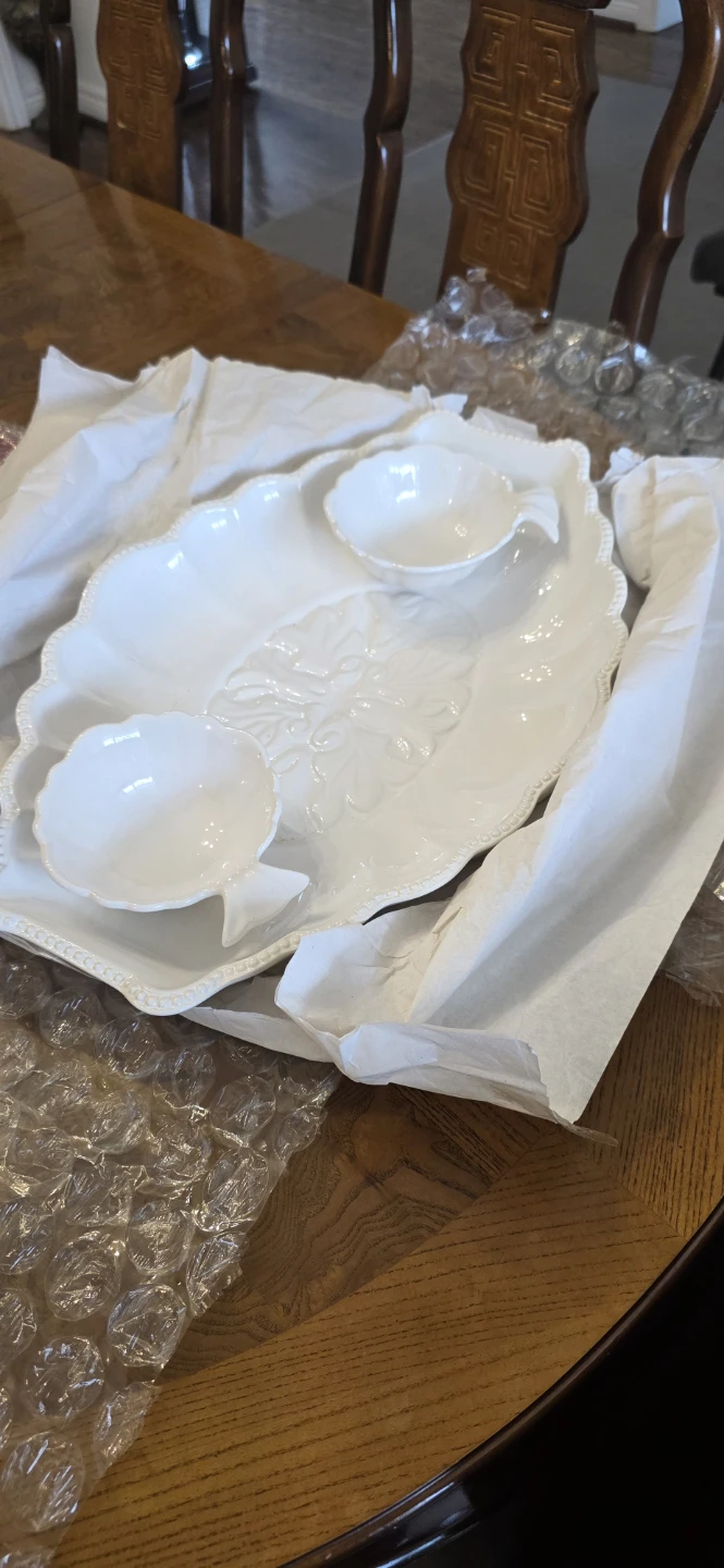 Joshua Maxwell Hampton Studio Serving Platter with Dip Bowls - photo 3