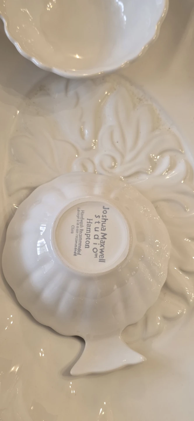 Joshua Maxwell Hampton Studio Serving Platter with Dip Bowls - photo 5