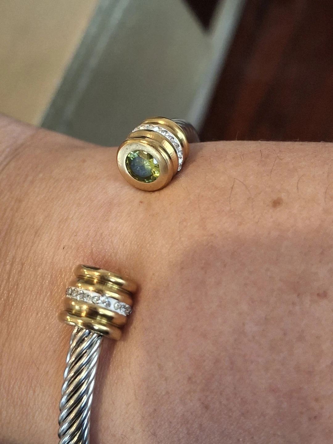 Bracelet with Peridot & Diamonds